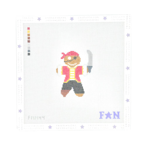 Gingerbread Pirate Needlepoint Canvas