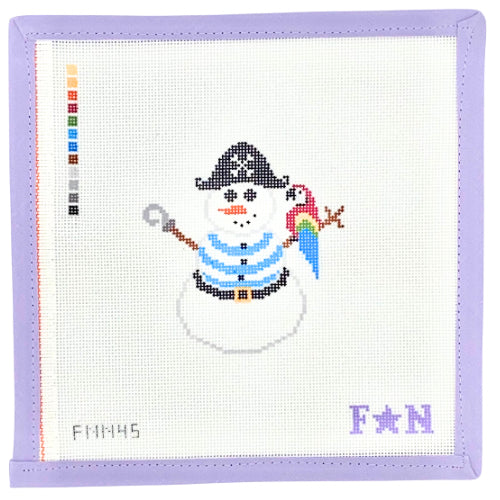 Snowman First Mate Needlepoint Canvas