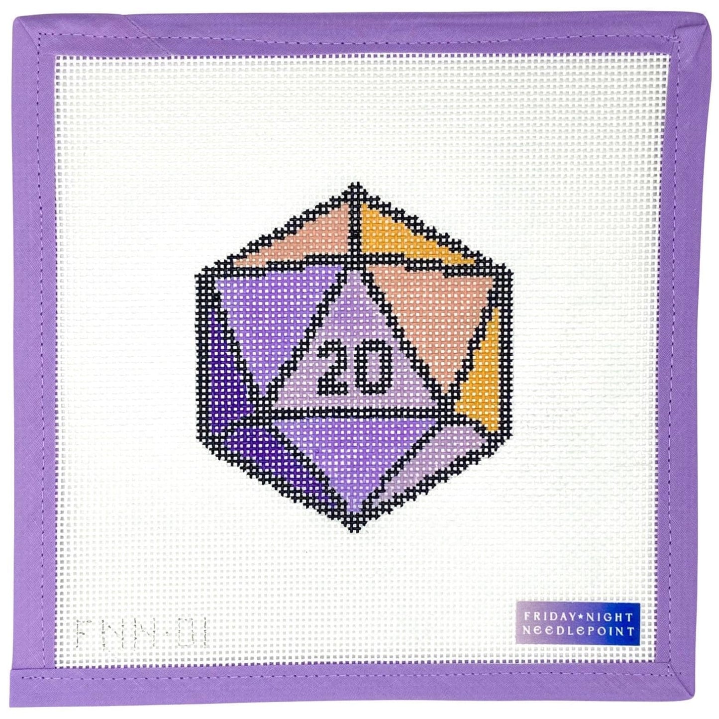 D20 Dice Purple