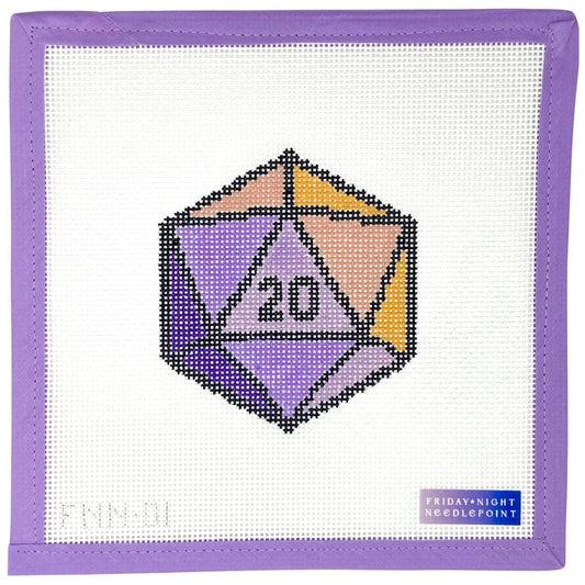 D20 Dice Purple