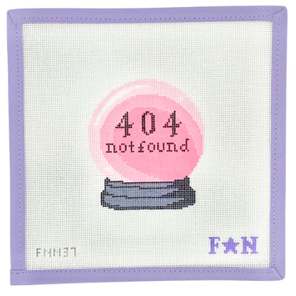Crystal Ball 404 Error Needlepoint Canvas