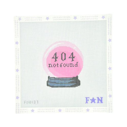 Crystal Ball 404 Error Needlepoint Canvas