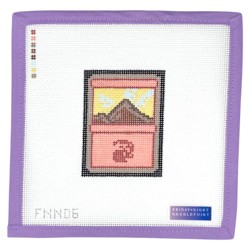 MTG Mountain Mana Land Card Needlepoint Canvas