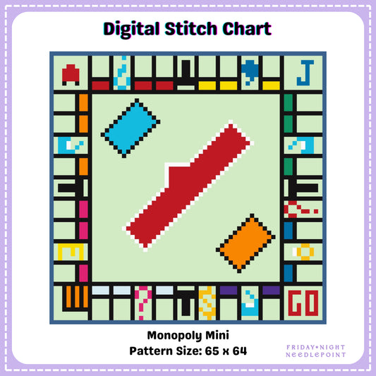 Monopoly Mini Board Digital Chart