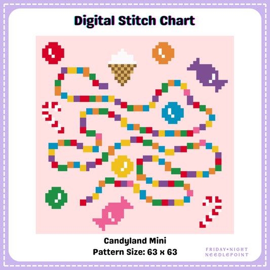 Candyland Mini Board Digital Chart