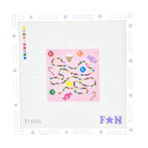 Candyland Board mini Needlepoint Canvas