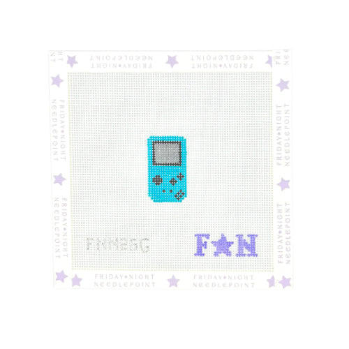 Mini Game Controller Teal Gameboy Needlepoint Canvas