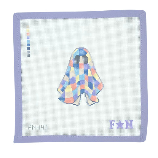 Patchwork Quilt Ghost Needlepoint Canvas