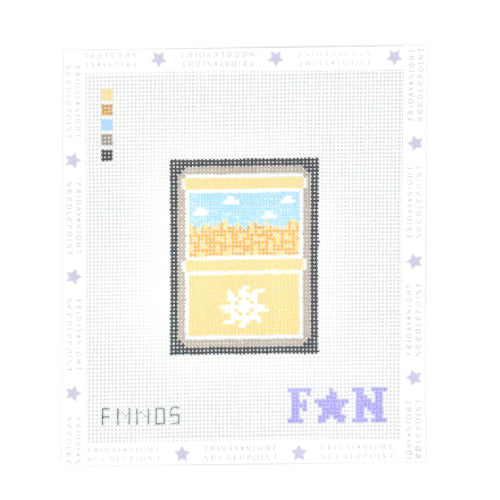 MTG Plains Mana Land Card Needlepoint Canvas