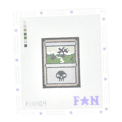 MTG Swamp Mana Land Card Needlepoint Canvas
