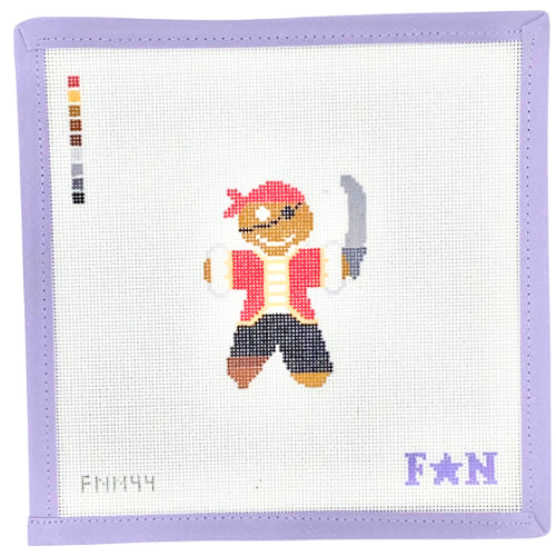 Gingerbread Pirate Needlepoint Canvas