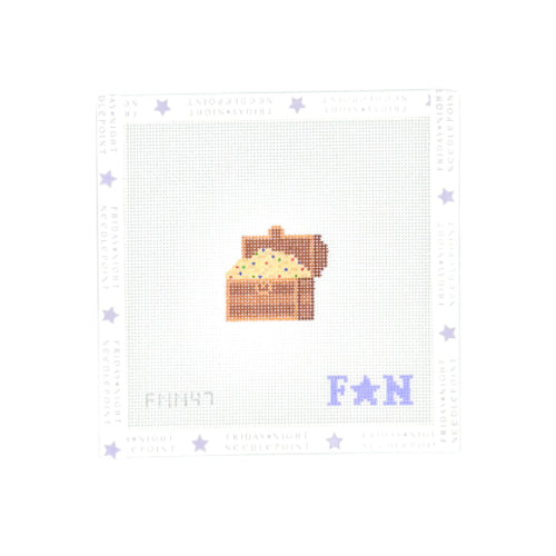 Mini Treasure Chest Needlepoint Canvas