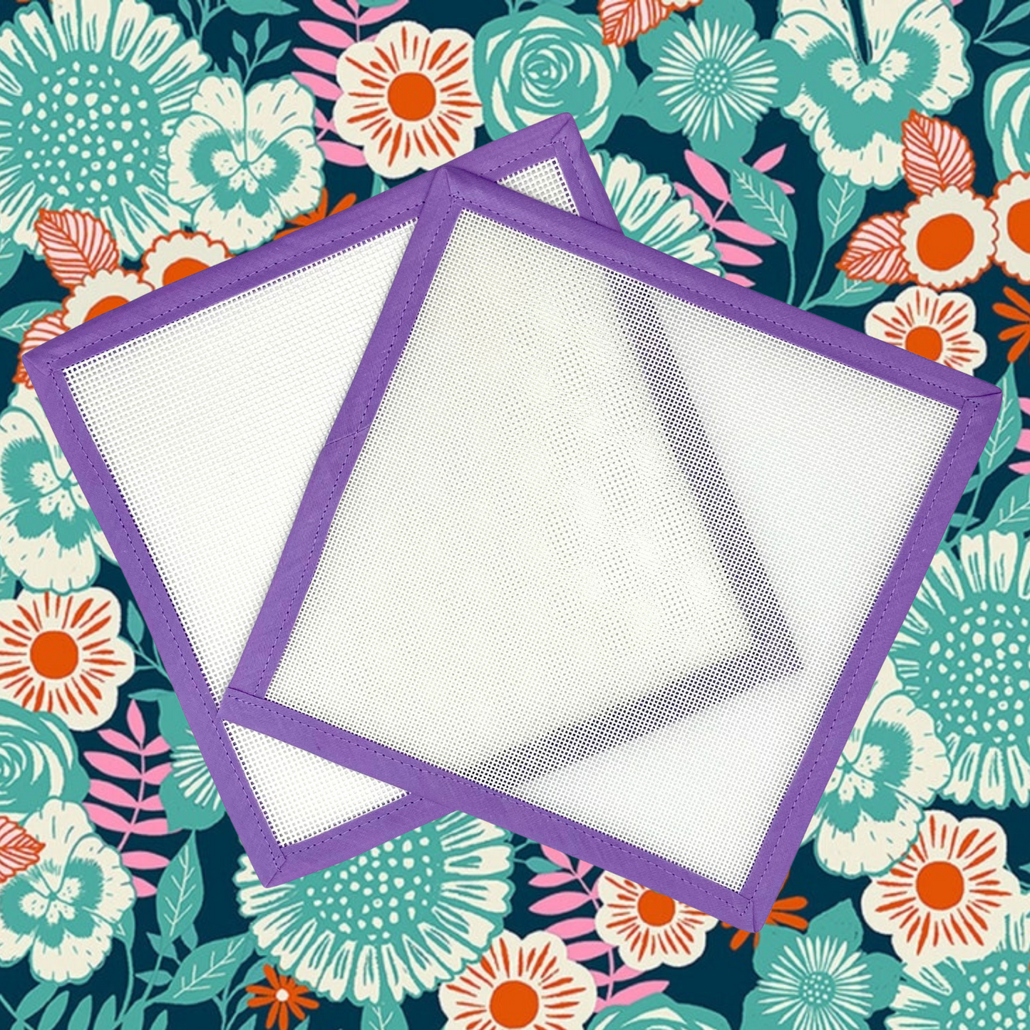 Pre-cut Blank Needlepoint Canvas 13 or 18 Mesh Zweigart Orange Line Mono 8x8