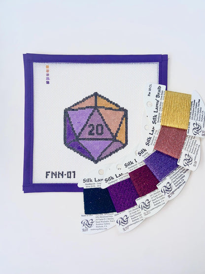 D20 Dice Purple