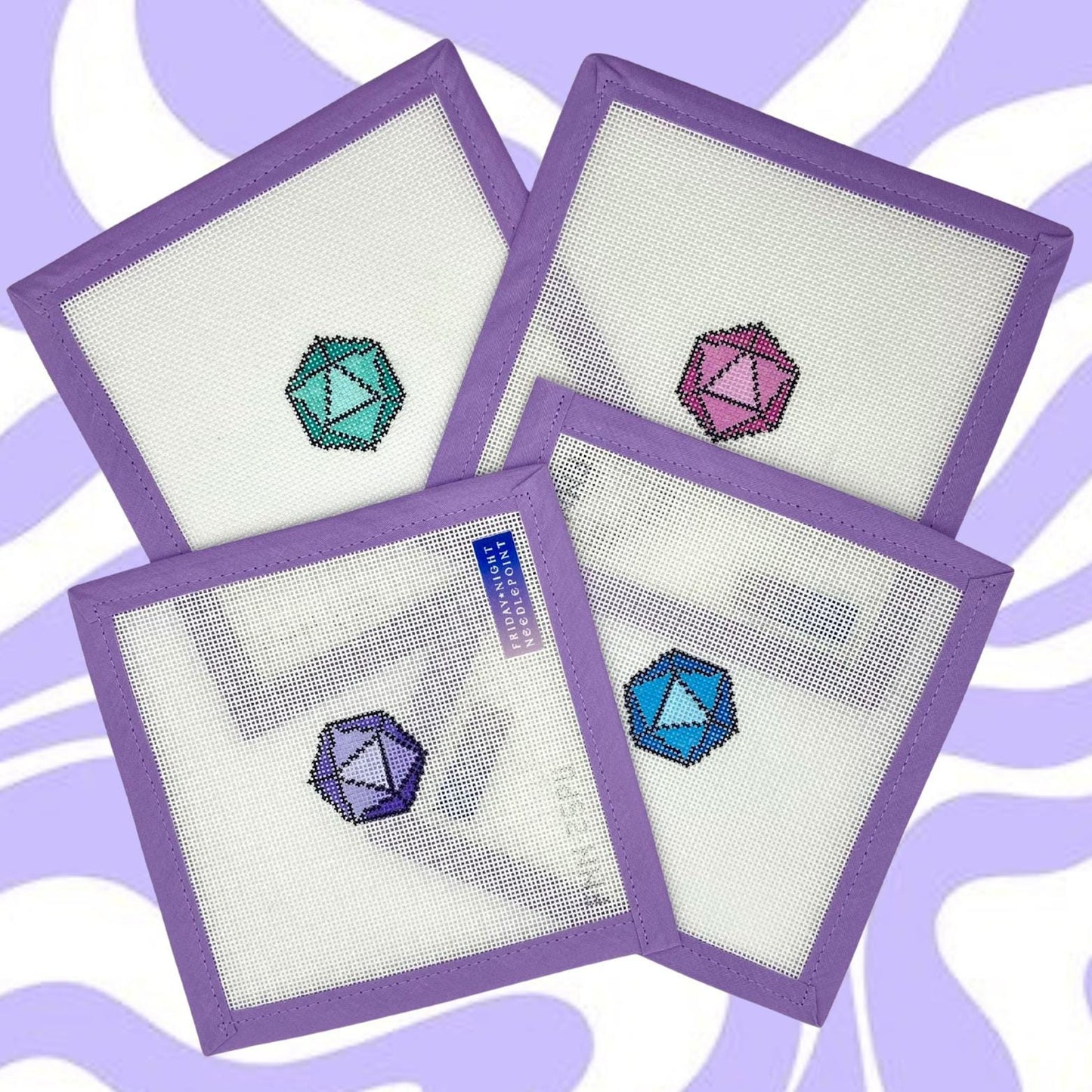 Mini Dice D20 Purple